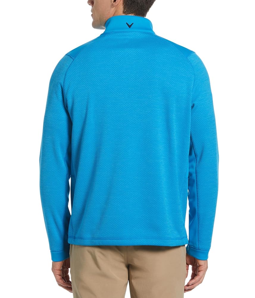 Callaway Men's Standard Midweight 1/4 Zip Hex Pullover